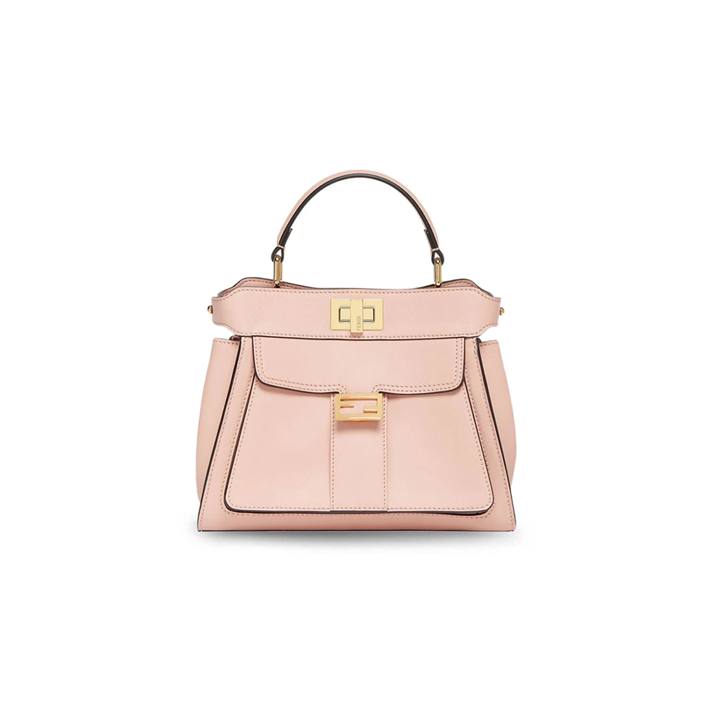 F**di nappa pocket mini peekaboo iconic satchel baby pink 8bn244amcxf0j2f (23*18*11cm)